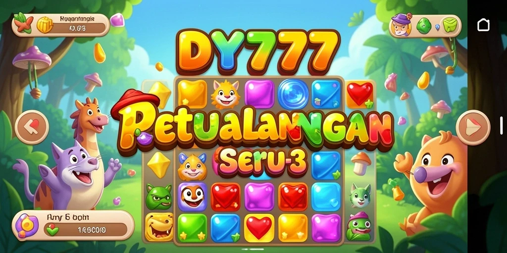 Tampilannya penuh warna dalam permainan Match-3 yang seru.