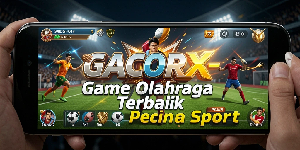 Tampilan gameplay menarik dalam GACORX yang menampilkan aksi olahraga.