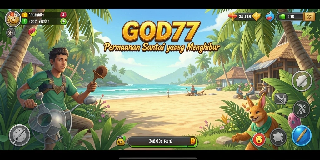 Screenshot utama GOD77 menampilkan gameplay seru dan menghibur.