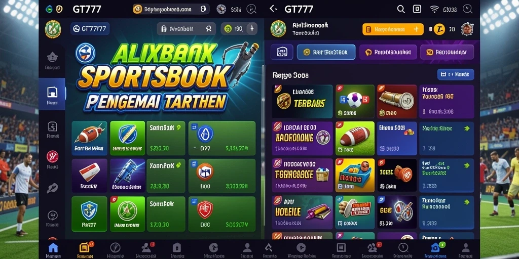 Tampilan screenshot gameplay Sportsbook GT777 yang mendebarkan.