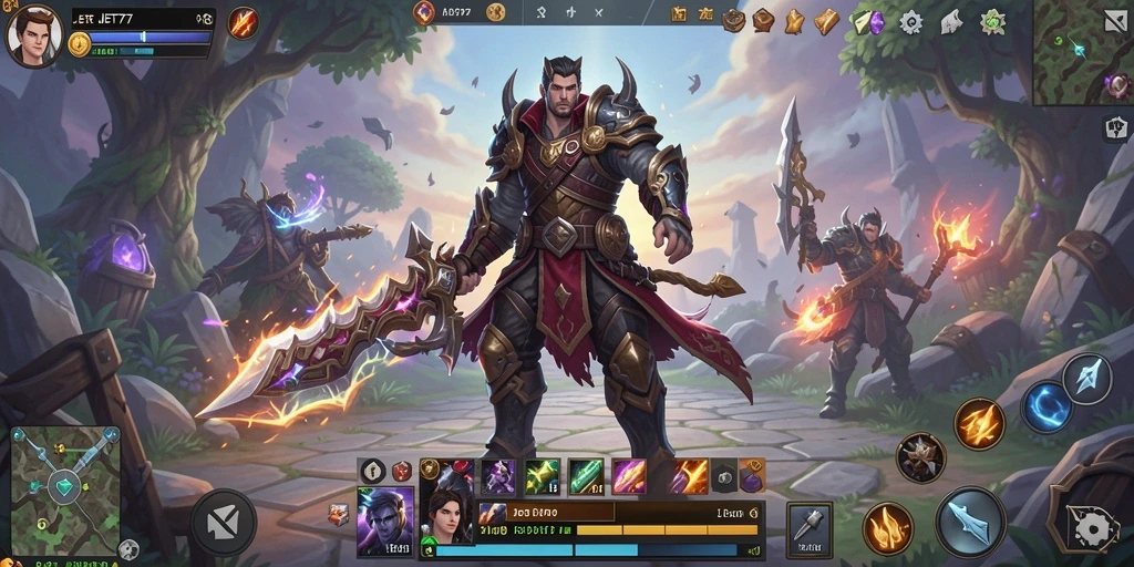 Tampilan imersif dalam gameplay JET77 ARPG.
