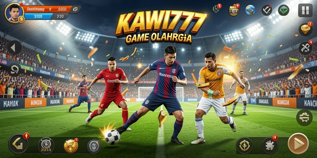 Tampilan gameplay mendebarkan dari KAWI777 saat pertandingan berlangsung.