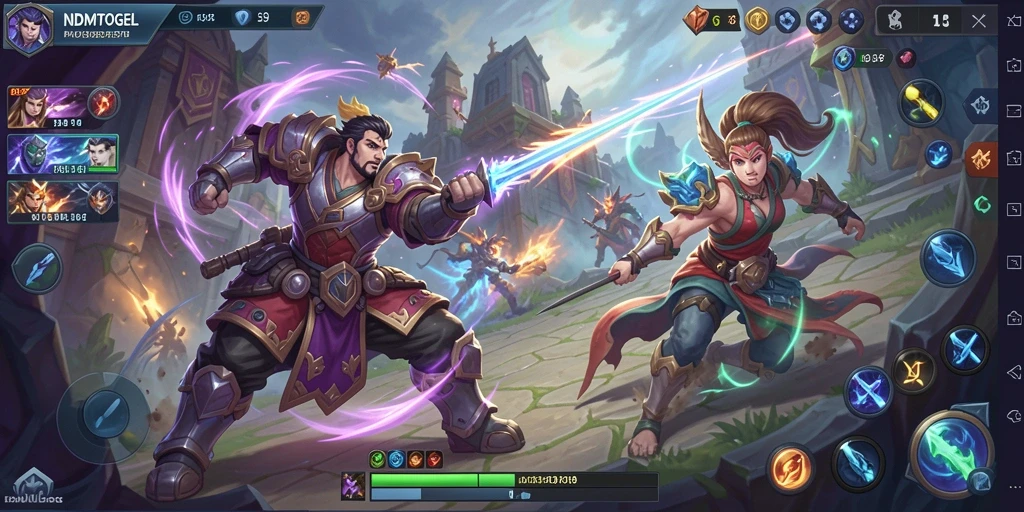 Tampilan gameplay seru dalam NDMTOGEL yang penuh aksi.