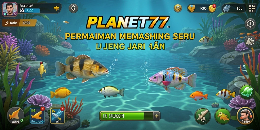 Tangkapan ikan yang spektakuler dalam gameplay PLANET77.