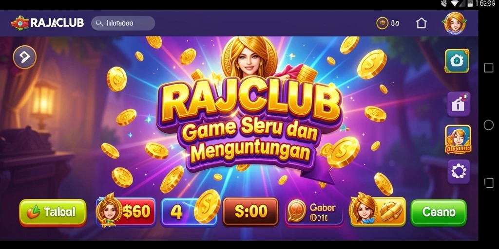 Screenshot utama RAJACLUB menampilkan gameplay Slot yang menarik.