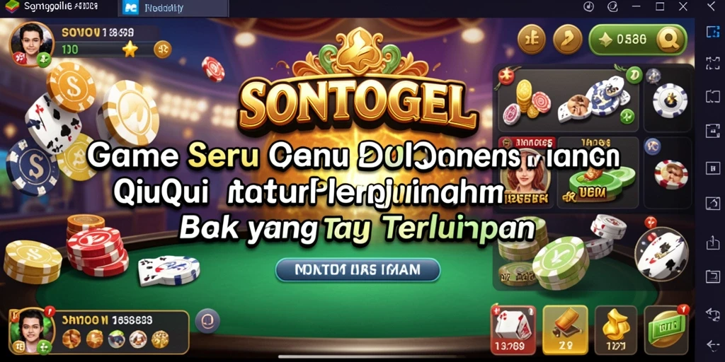 Tampilan gameplay QiuQiu yang seru di SONTOGEL.