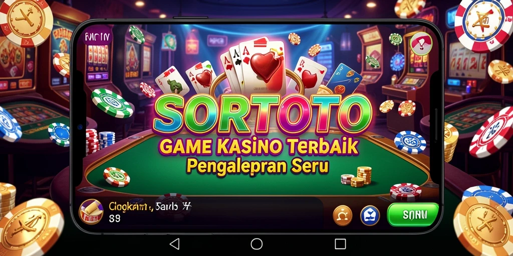 Gameplay seru SORTOTO di aplikasi kasino yang menarik.