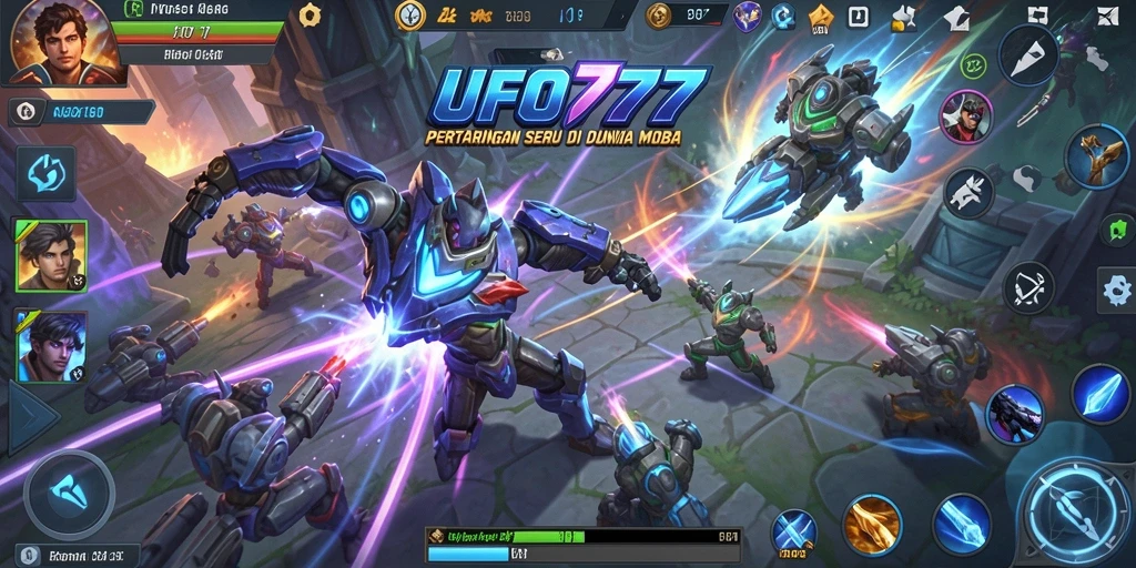 Gameplay seru dengan pertarungan antar karakter di UFO777.
