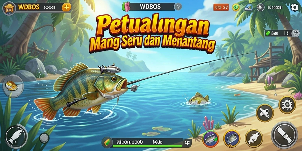 Tangkapan ikan yang luar biasa dalam gameplay WDBOS.